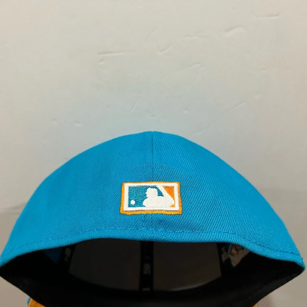 New Era, 59Fifty Fitted Hat, New York Yankees, Blue & Orange - Picture 5 of 10